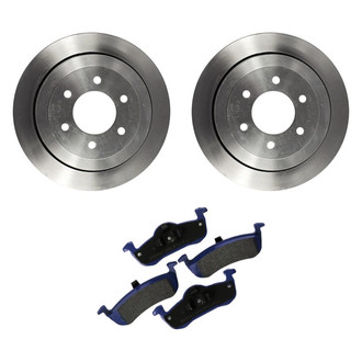 Motorcraft® - SuperDuty™ Plain Rear Brake Kit with Ceramic Pads