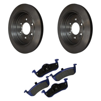 Motorcraft® - SuperDuty™ Plain Rear Brake Kit with Ceramic Pads