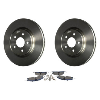 Motorcraft® - SuperDuty™ Plain Front Brake Kit with Ceramic Pads