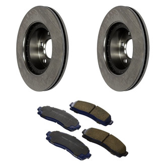 Motorcraft® - SuperDuty™ Plain Front Brake Kit with Ceramic Pads