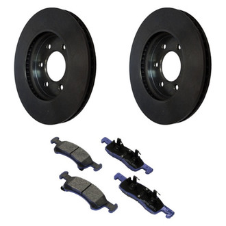 Motorcraft® - SuperDuty™ Plain Front Brake Kit with Ceramic Pads