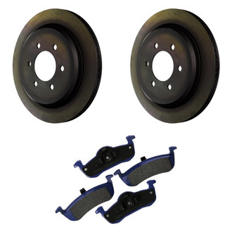 Motorcraft® - SuperDuty™ Plain Rear Brake Kit with Ceramic Pads