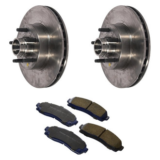 Motorcraft® - SuperDuty™ Plain Front Brake Kit with Ceramic Pads