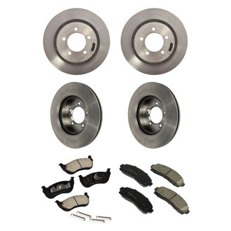 Motorcraft® - Standard Premium™ Plain Front and Rear Brake Kit with Organic Pads