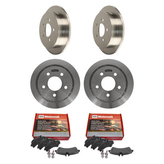 Motorcraft® - Standard Premium™ Plain Front and Rear Brake Kit with Organic Pads