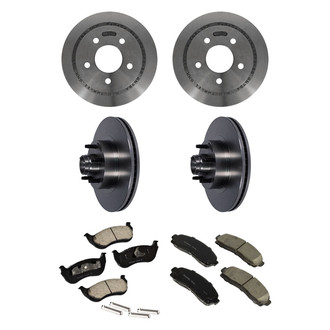 Motorcraft® - Standard Premium™ Plain Front and Rear Brake Kit with Organic Pads
