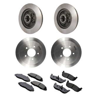 Motorcraft® - Standard Premium™ Plain Brake Kit with Ceramic Pads