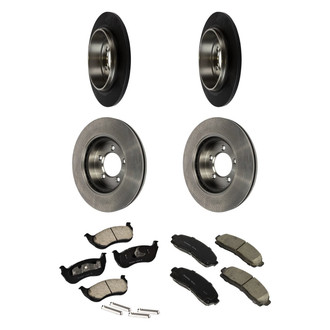 Motorcraft® - Standard Premium™ Plain Front and Rear Brake Kit with Organic Pads