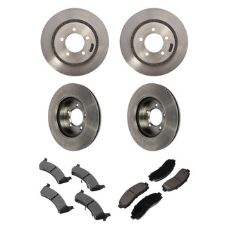 Motorcraft® - Standard Premium™ Plain Front and Rear Brake Kit with Ceramic Pads
