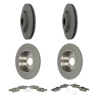 Motorcraft® - Standard Premium™ Plain Front and Rear Brake Kit with Semi-Metallic Pads