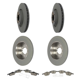 Motorcraft® - Standard Premium™ Plain Front and Rear Brake Kit with Semi-Metallic Pads