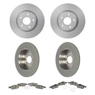 Motorcraft® - Standard Premium™ Plain Front and Rear Brake Kit with Semi-Metallic Pads