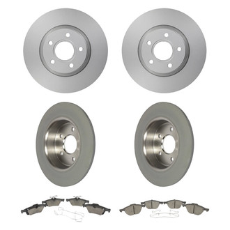 Motorcraft® - Standard Premium™ Plain Front and Rear Brake Kit with Semi-Metallic Pads