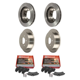 Motorcraft® - Standard Premium™ Plain Front and Rear Brake Kit with Ceramic Pads
