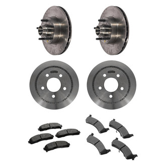 Motorcraft® - Standard Premium™ Plain Front and Rear Brake Kit with Ceramic Pads