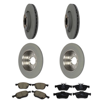 Motorcraft® - Standard Premium™ Plain Front and Rear Brake Kit with Ceramic Pads