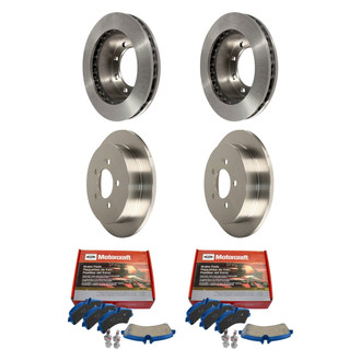 Motorcraft® - SuperDuty™ Plain Front and Rear Brake Kit with Ceramic Pads