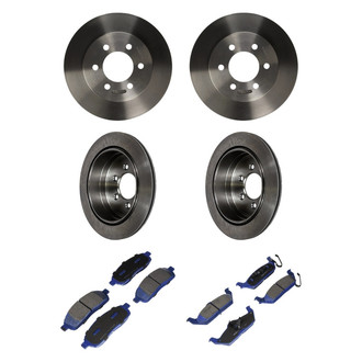 Motorcraft® - SuperDuty™ Plain Front and Rear Brake Kit with Ceramic Pads