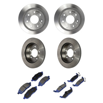 Motorcraft® - SuperDuty™ Plain Front and Rear Brake Kit with Ceramic Pads