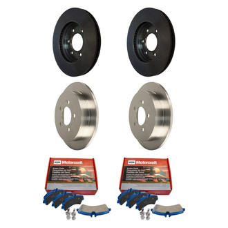Motorcraft® - SuperDuty™ Plain Front and Rear Brake Kit with Ceramic Pads