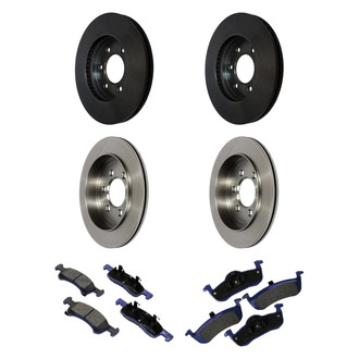 Motorcraft® - SuperDuty™ Plain Front and Rear Brake Kit with Ceramic Pads
