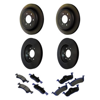 Motorcraft® - SuperDuty™ Plain Front and Rear Brake Kit with Ceramic Pads