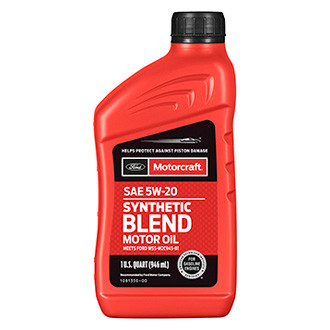 Motorcraft® - SAE 5W-20 Synthetic Blend Motor Oil, 1 Quart