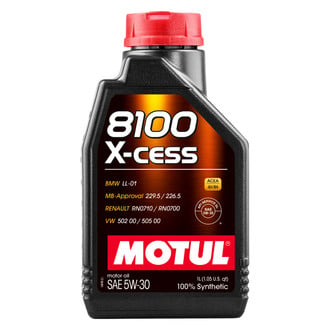 Motul USA® - 8100 X-Cess™ SAE 5W-30 Full Synthetic Motor Oil, 1 Liter x 12 Bottles (1.06 Quarts x 12)