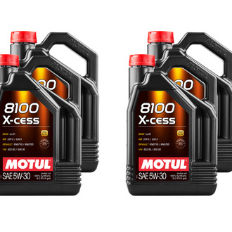 Motul USA® - 8100 X-Cess™ SAE 5W-30 Full Synthetic Motor Oil, 5 Liters (5.28 Quarts)