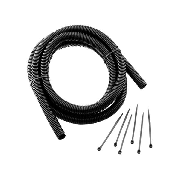 Mr. Gasket® - 1/2"x6' Black Split Loom Tubing with Tie Kit