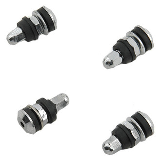 Mr. Gasket® - Chrome Short Wheel Valve Stems