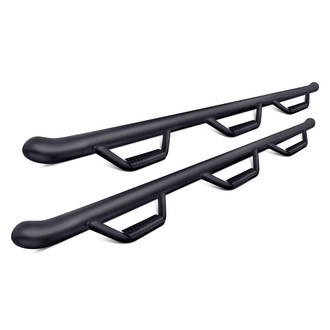 N-Fab® - 2" Wheel-to-Wheel Black Round Nerf Steps