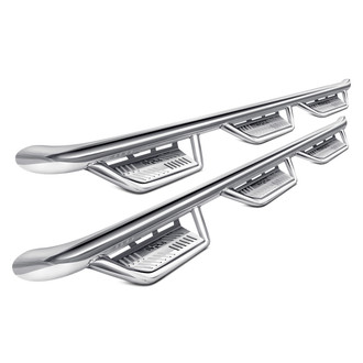 N-Fab® - 3" Podium Wheel-to-Wheel Polished Round Side Steps