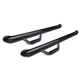 N-Fab® - 3" Cab Length Black Round Nerf Steps