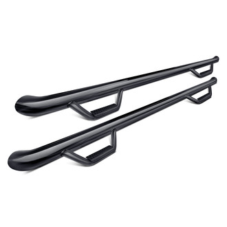 N-Fab® - 3" Wheel-to-Wheel Black Round Nerf Steps