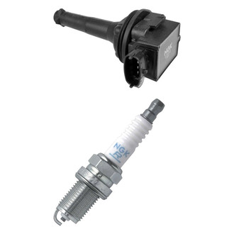 NGK® - Ignition Coil and Spark Plug Kit