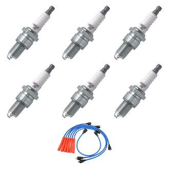 NGK® - Spark Plug Wire and Spark Plug Kit