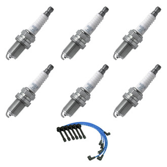 NGK® - Spark Plug Wire and Spark Plug Kit
