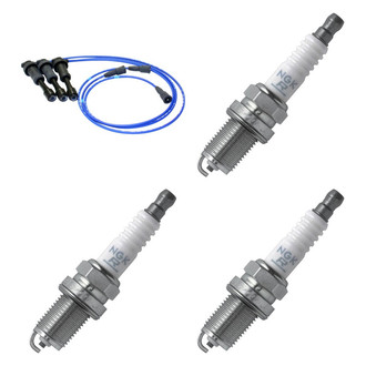 NGK® - Spark Plug Wire and Spark Plug Kit