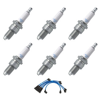 NGK® - Spark Plug Wire and Spark Plug Kit