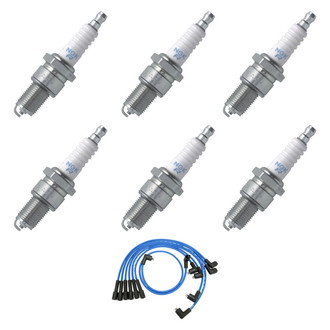 NGK® - Spark Plug Wire and Spark Plug Kit
