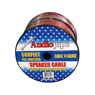 Audiopipe® - 14 AWG 2-Way 500' Stranded GPT Speaker Wire