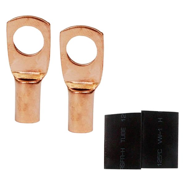 Nippon America® - 1/4" 8 Gauge Uninsulated Copper Ring Terminals