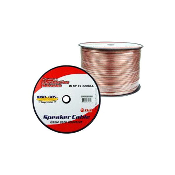 Nippon America® - Pipeman Series 14 AWG 2-Way 1000' Clear Stranded GPT Speaker Wire