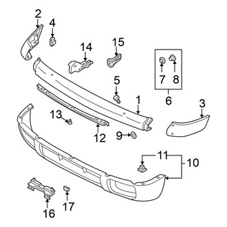 Nissan OE - Front Bumper - Bumper & Components (To 12/98)