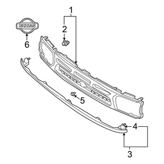 Nissan OE - Grille & Components (To 12/98)