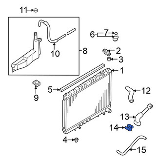 Nissan OE - Right Automatic Transmission Oil Cooler Hose