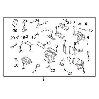 Nissan OE - HVAC Mode Door Lever Link Clip