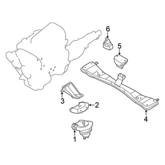 Nissan OE - Engine & Transmission Mounting (To 1/00)