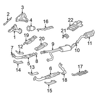 Nissan OE - Exhaust System - Exhaust Components (USA Only, California,)